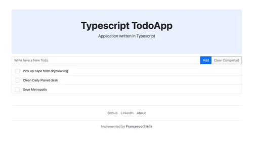 Todo App in TypeScript